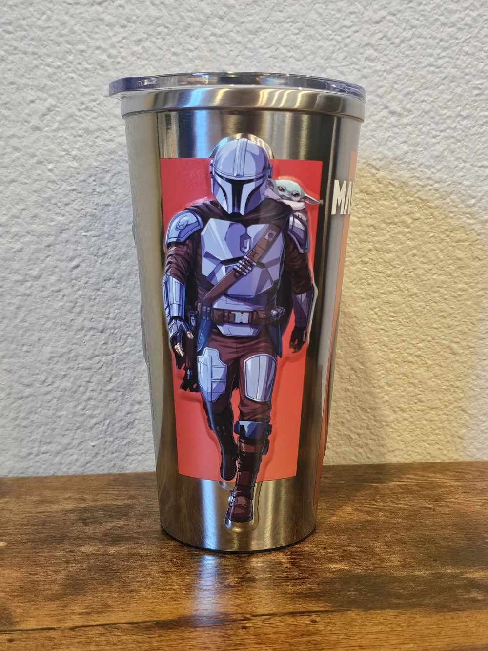 NWOT Stainless Tumbler with Grogu (Baby Yoda) Graphic